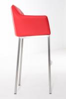 Barhocker Damaso E mit 4-Fuß Gestell rot 