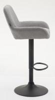 Barhocker Braga Stoff grau 