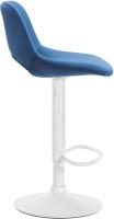 2er Set Barhocker Camden Samt weiß blau 