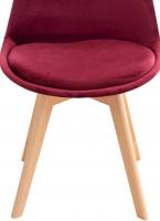 4er Set Stuhl Linares Samt bordeauxrot 4er Set Stuhl Linares Samt bordeauxrot