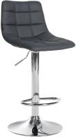 Barhocker Jerry Kunstleder chrom grau Barhocker Jerry Kunstleder chrom grau