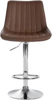 2er Set Barhocker Toni Kunstleder chrom braun 2er Set Barhocker Toni Kunstleder chrom braun
