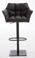 2er Set Barhocker Damaso Kunstleder schwarz braun 2er Set Barhocker Damaso Kunstleder schwarz braun
