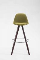 Barhocker Franklin Stoff Rund Cappuccino (eiche) grün 