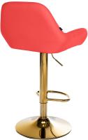 Barhocker Braga Gold Kunstleder rot Barhocker Braga Gold Kunstleder rot