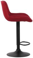 2er Set Barhocker Lentini Stoff schwarz rot 2er Set Barhocker Lentini Stoff schwarz rot