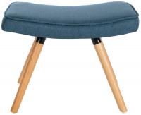 Fußhocker Garding Stoff blau 