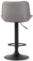 2er Set Barhocker Lentini Stoff schwarz grau 2er Set Barhocker Lentini Stoff schwarz grau