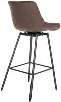 Barhocker Weston Schwenkbar Samt braun Barhocker Weston Schwenkbar Samt braun