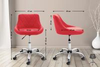 Arbeitshocker Lazio Kunstleder rot Arbeitshocker Lazio Kunstleder rot
