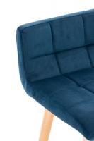 2er Set Barhocker Lincoln Samt blau 2er Set Barhocker Lincoln Samt blau