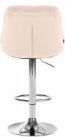 Barhocker Laurel Samt chrom creme 