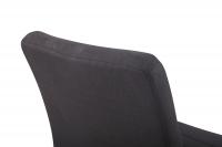 Stuhl Elvas Stoff schwarz 