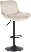 Barhocker Solon Schwarz Samt creme Barhocker Solon Schwarz Samt creme