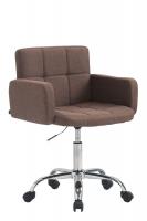 Arbeitshocker Los Angeles Stoff braun 
