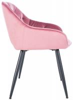 Besucherstuhl Cassis Samt rosa 