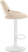 Barhocker Milet Kunstleder weiß creme Barhocker Milet Kunstleder weiß creme