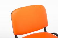 Besucherstuhl Ken Kunstleder orange 
