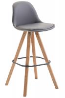 Barhocker Franklin Vollgepolstert Kunstleder Square Natura (eiche) grau Barhocker Franklin Vollgepolstert Kunstleder Square Natura (eiche) grau