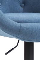 Barhocker London V2 Stoff schwarz blau Barhocker London V2 Stoff schwarz blau