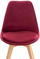 4er Set Stuhl Linares Samt bordeauxrot 4er Set Stuhl Linares Samt bordeauxrot
