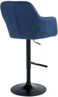 Barhocker Natoma Samt schwarz blau Barhocker Natoma Samt schwarz blau
