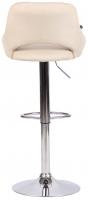Barhocker Milet Stoff chrom creme Barhocker Milet Stoff chrom creme