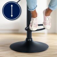 Barhocker Laurel Stoff schwarz dunkelgrau Barhocker Laurel Stoff schwarz dunkelgrau