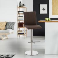 2er Set Barhocker Cadiz Stoff edelstahl braun 2er Set Barhocker Cadiz Stoff edelstahl braun