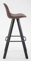 2er Set Barhocker Franklin Stoff Square schwarz (eiche) braun 2er Set Barhocker Franklin Stoff Square schwarz (eiche) braun