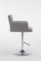Barhocker Los Angeles, Stoff grau 