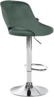 Barhocker Milet Samt chrom grün Barhocker Milet Samt chrom grün