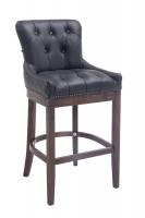 Barhocker Lakewood Echtleder, Antik schwarz Barhocker Lakewood Echtleder, Antik schwarz