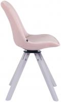 Esszimmerstuhl Troyes Samt Square weiß (eiche) pink Esszimmerstuhl Troyes Samt Square weiß (eiche) pink