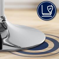 Barhocker Olinda Samt chrom dunkelgrau Barhocker Olinda Samt chrom dunkelgrau