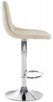 2er Set Barhocker Divo Kunstleder chrom creme 2er Set Barhocker Divo Kunstleder chrom creme