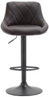 Barhocker Lazio Kunstleder schwarz braun 