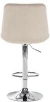 2er Set Barhocker Toni Samt chrom creme 2er Set Barhocker Toni Samt chrom creme