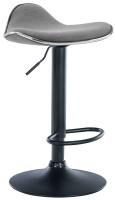 Barhocker Shanghai Stoff schwarz hellgrau Barhocker Shanghai Stoff schwarz hellgrau