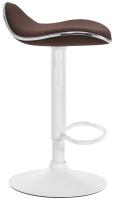 Barhocker Shanghai Stoff weiß braun Barhocker Shanghai Stoff weiß braun