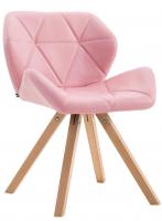 Besucherstuhl Tyler Kunstleder Natura Square pink Besucherstuhl Tyler Kunstleder Natura Square pink