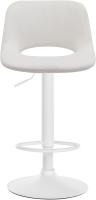 Barhocker Camden Samt weiß creme 