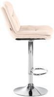 Barhocker Laurel Samt chrom creme 