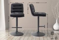 2er Set Barhocker Damar Stoff schwarz schwarz 2er Set Barhocker Damar Stoff schwarz schwarz
