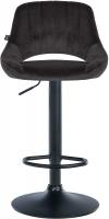 2er Set Barhocker Milet Samt B schwarz 