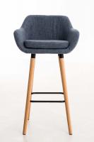 2er Set Barhocker Grant Stoff blau 2er Set Barhocker Grant Stoff blau