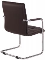 2er Set Besucherstühle Gandia Kunstleder chrom braun 2er Set Besucherstühle Gandia Kunstleder chrom braun
