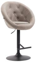 Barhocker London V2 Stoff schwarz taupe Barhocker London V2 Stoff schwarz taupe