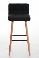 2er Set Barhocker Lincoln Stoff natura schwarz 2er Set Barhocker Lincoln Stoff natura schwarz