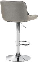 2er Set Barhocker Vonore Stoff chrom taupe 2er Set Barhocker Vonore Stoff chrom taupe